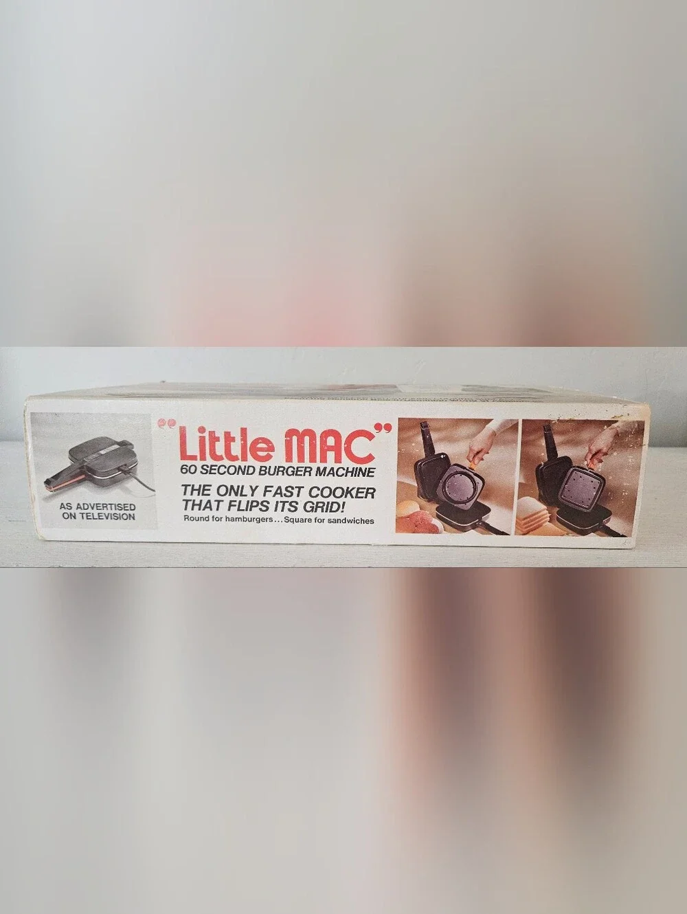 Joe Namath Little MAC 60 Second Burger Machine Model No. 2108 Vintage NIB